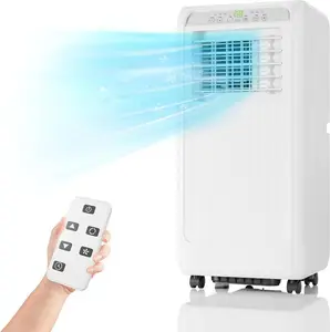 Gaomon 8000 BTU Compact Portable Air Conditioner - 3-In-1 Portable Unit with Cooling Mode, Dehumidifying & Fan Functions, 54dB Low Noise, Easy Mobility, Smart Control, Air Quality Enhancement for Home & Office, White