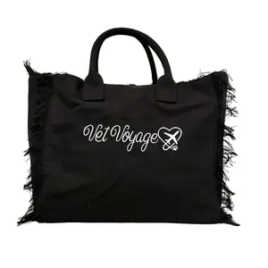 Canvas Tassel Tote