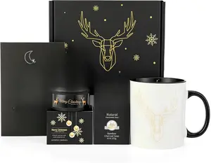 Christmas Man Gifts Box,Xmas Basket for Men Merry Christmas Gifts Set Ideas Unique Male Presents Xmas Gift with Scented Candles Mug for Dad,Husband,Boyfriend,Coworker,Son,Brother