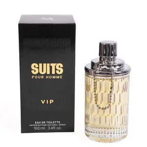 Suits Pour Homme VIP Eau De Toilette Natural Spray Cologne for Men - 100ml/3.4fl.oz. - Men's Fragrance