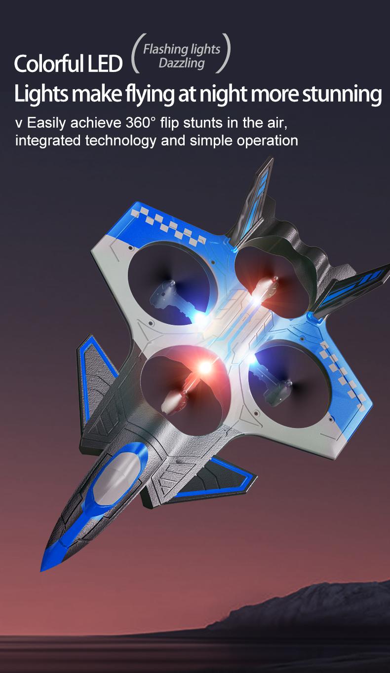 tongliKids Remote Control Foam Airplane Electric Stunt Aircraft Drone Quadcopter Easy to Control for Beginners Durable and Impact Resistant EPP Soft Foam Stunt Rolling Drone for Kids Ages 8-12 Christmas Halloween Thanksgiving Gift