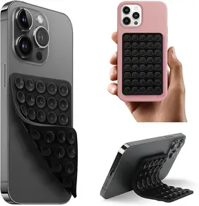 Silicone 2PCS Suction Phone Case Mount for Selfies and Videos - Non-Slip Suction Cup Design, Magnetic Cellphone Holder