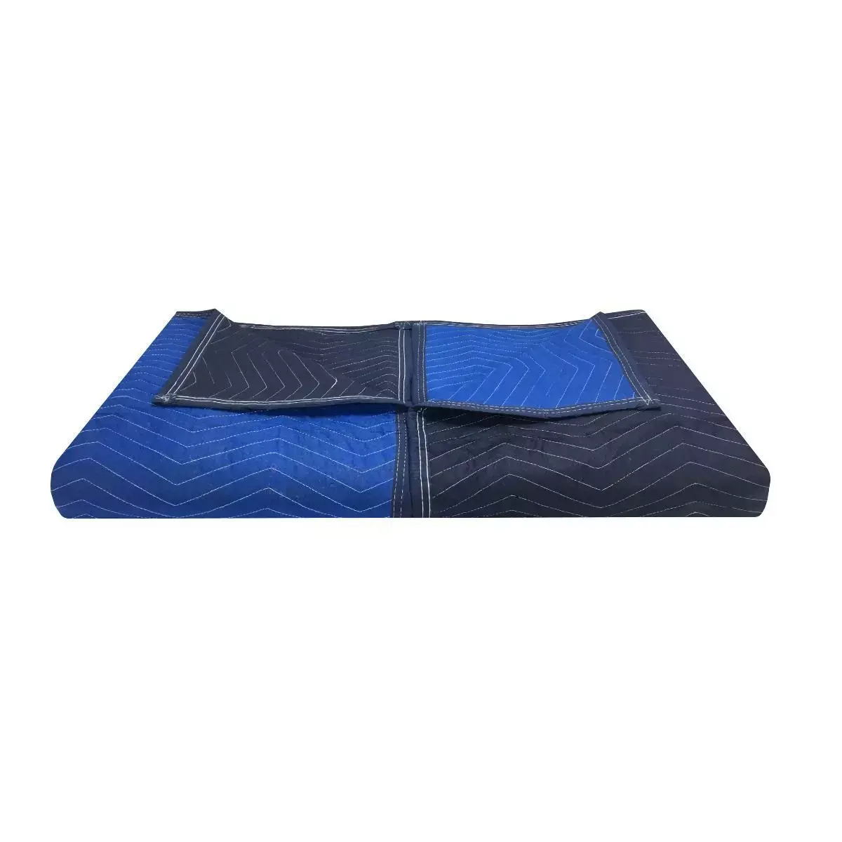 UBMOVE Supreme Moving Blanket 72"x80" Pack of 2 Heavy Duty 85 Lbs/dozen Dark Blue/Light Blue w/Red Border for Professional Use