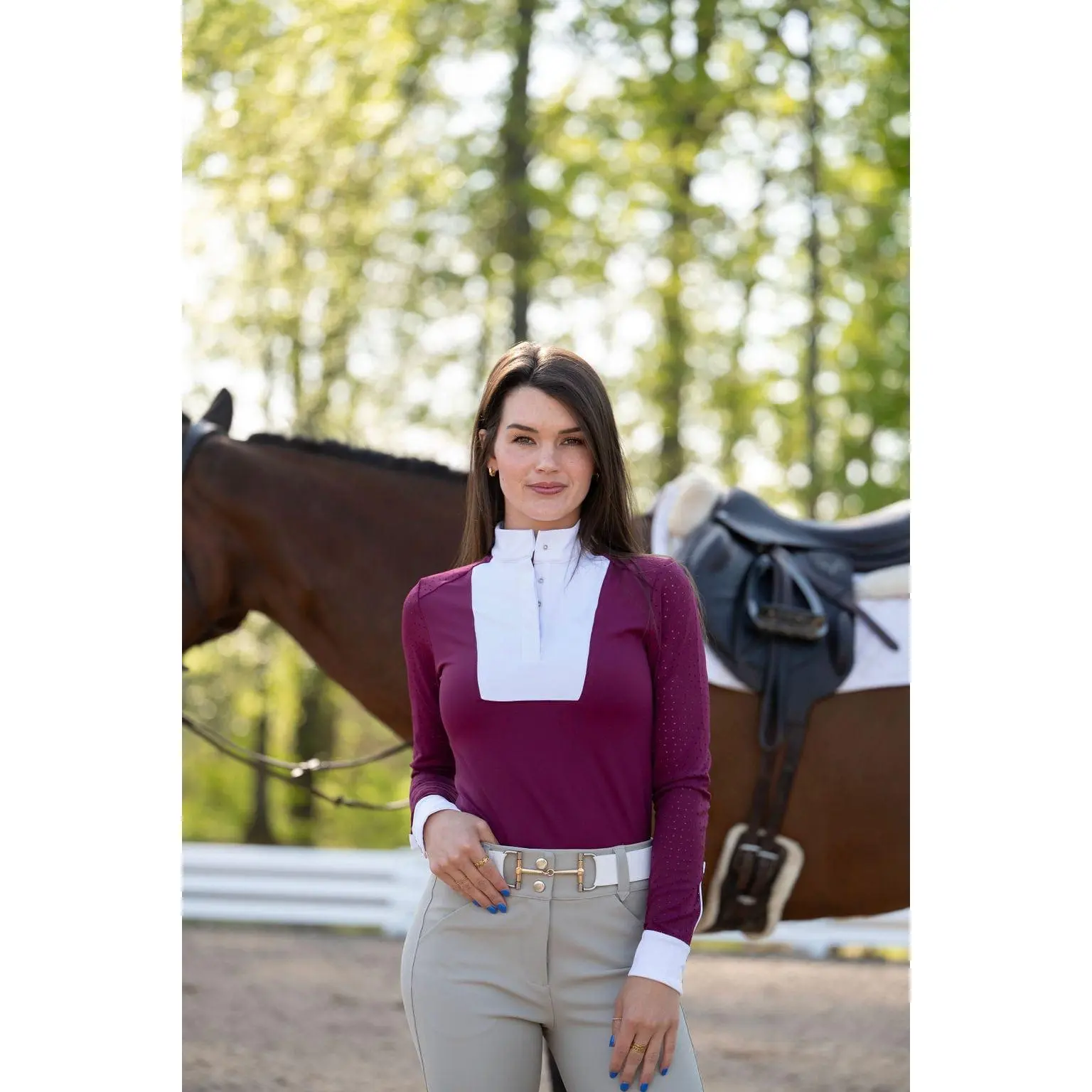 Amelia Show Shirt | Raspberry