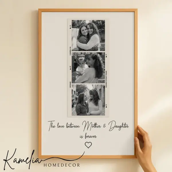 Custom Mother's Day Picture Poster Unframed, The Love Between Mother & Daughter Photo Print Art, Mother's Day Gift, Mom Gift, Mum Gift From Daughter