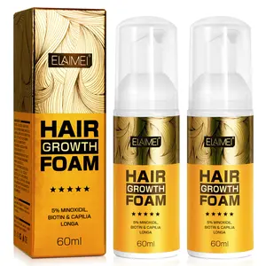 Minoxidil Hair Growth Foam for Stronger and Longer Hair (2.02 Fl Oz /60ml) Biotin Natural Ingredients