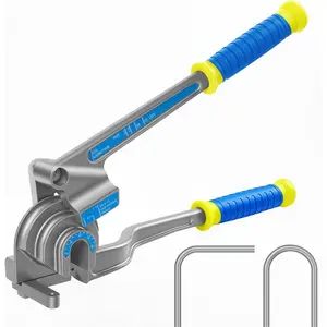 Pipe Tube Bender 3 in 1, 1/4", 3/8", 1/2" OD, Manual Level Tube Bender, 180? Copper  Pipes Bending Tools for HVAC Air Conditioning