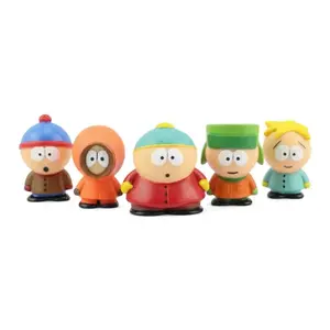 6cm 5-Piece southern Style Figure Set, Stan & Eric Character Toys, Creative Desktop Decor, Gift for Kids & Collectors