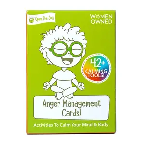 42 Playing Cards Set Anger Management Control Emotions, Improve Communication, Enhance Social Skills, Reduce Stress Party Game, Themed Card Game, Conversation Cards, Family Fun Game