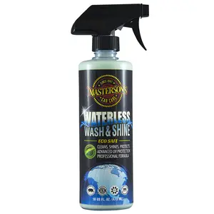 MASTERSON'S CAR CARE - WATERLESS WASH & SHINE (16 oz) - MCC_106_16 - Waterless Wash For Cars, Trucks, Motorcycles, RVs - Cleans Away Dirt & Grime