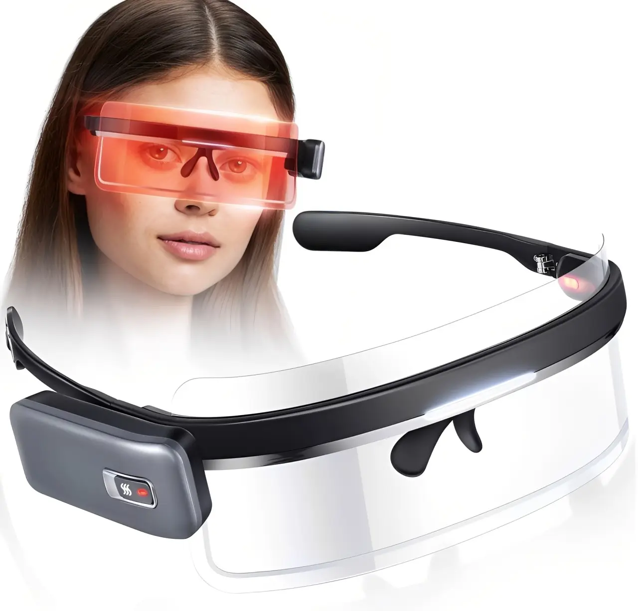 Graphene infrared heat therapy eye mask, a special heating eye mask for dry eye syndrome, suitable for both men and women, helps relieve eye fatigue and stye.