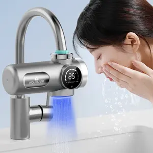 2 in 1 Water Purifier,Smart Faucet Water Filter with LED Screen,Intelligent DUAL WATER MODE 3-Stage Faucet Filter Tap for Kitchen, Bathroom ,Safe For Food & Skin Fits