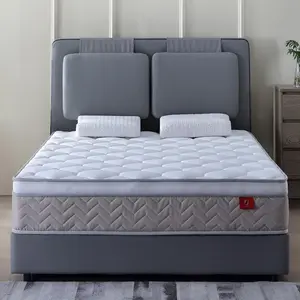 12 Inch Memory Foam Mattress with Pocket Spring, Twin/Twin XL/Full/Queen/King Size Hybrid Mattress, Medium Firm Mattresses in a Box for Pressure Relief/Motion Isolating/CertiPUR-US Certified, Brown+White