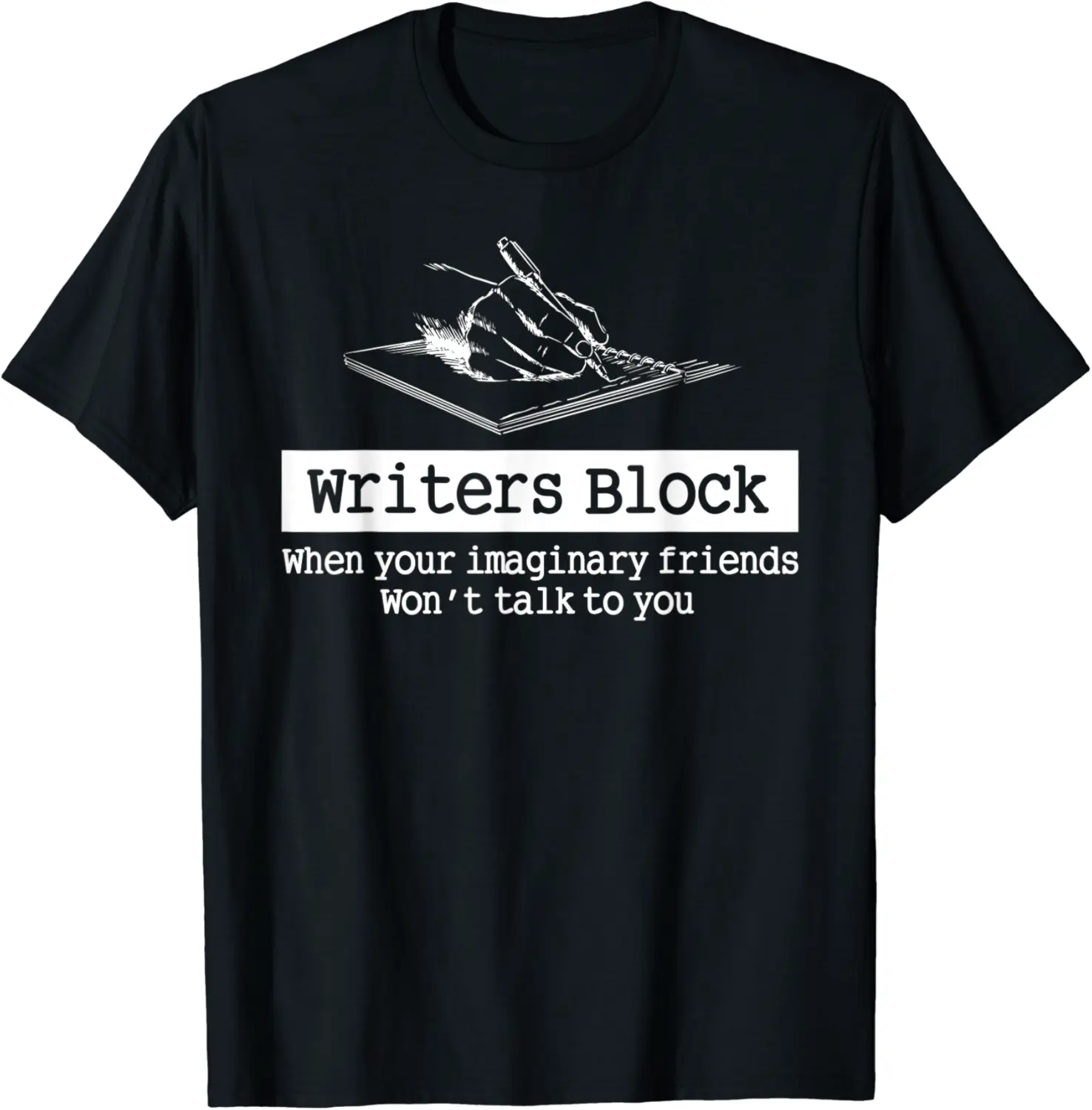 Writers Block Author Novelist Editor Wordsmith Writing Book T-Shirt - Rivkafia Shop 64B09B2N995Y