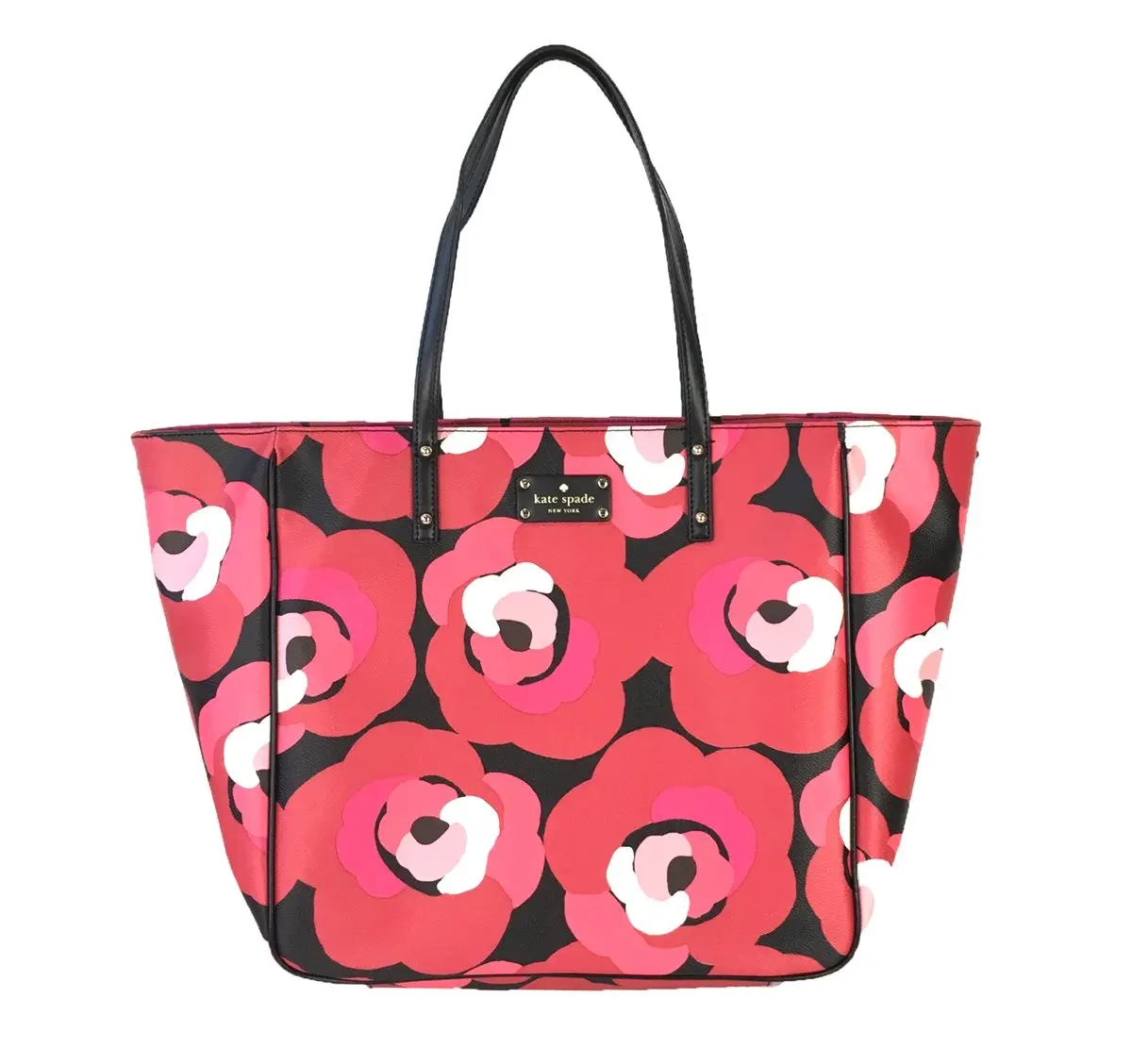 Kate Spade Ellison Avenue Sidney Floral Synthetic Women's Tote Bag - Decorated Rose Orient Red, Statement Piece, Multifunctional
