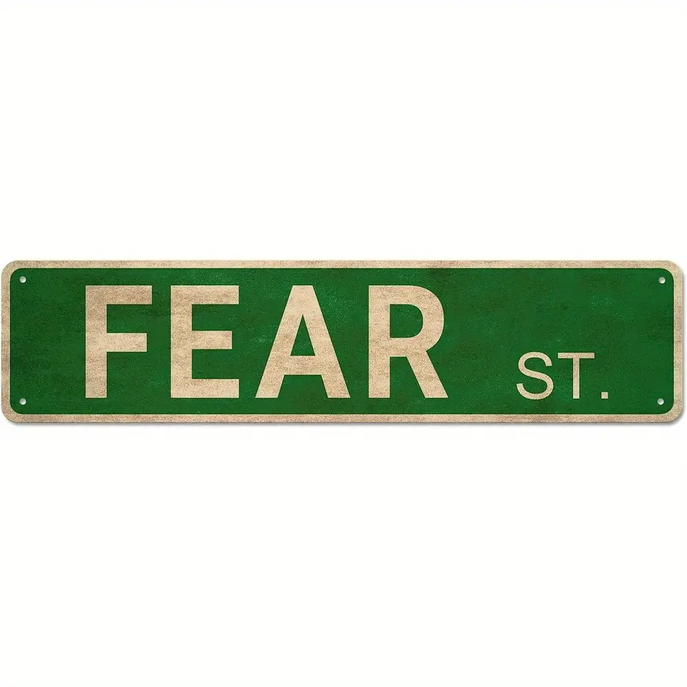 SD Metal Tin Sign Fear St Street Signs Indoor/Outdoor Road Signs 16x4 Inch