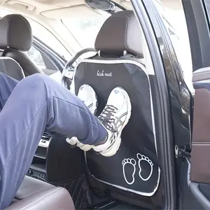 Car Seat Kick Mat Protector, Anti-Dirty Pads for Kids, Durable Back Seat Cover, Easy Clean Universal Car Accessories, Car Seat Mats