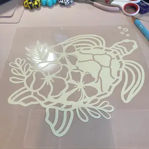 Flower Turtle car decal