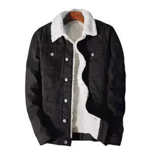 Men’s Sherpa Lined Denim Jacket – Warm Winter Trucker Coat @jaygo’$