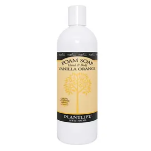 Plantlife Vanilla Orange Foam Soap Refill – Warm & Sweet Aromatic Cleanser (Refill)