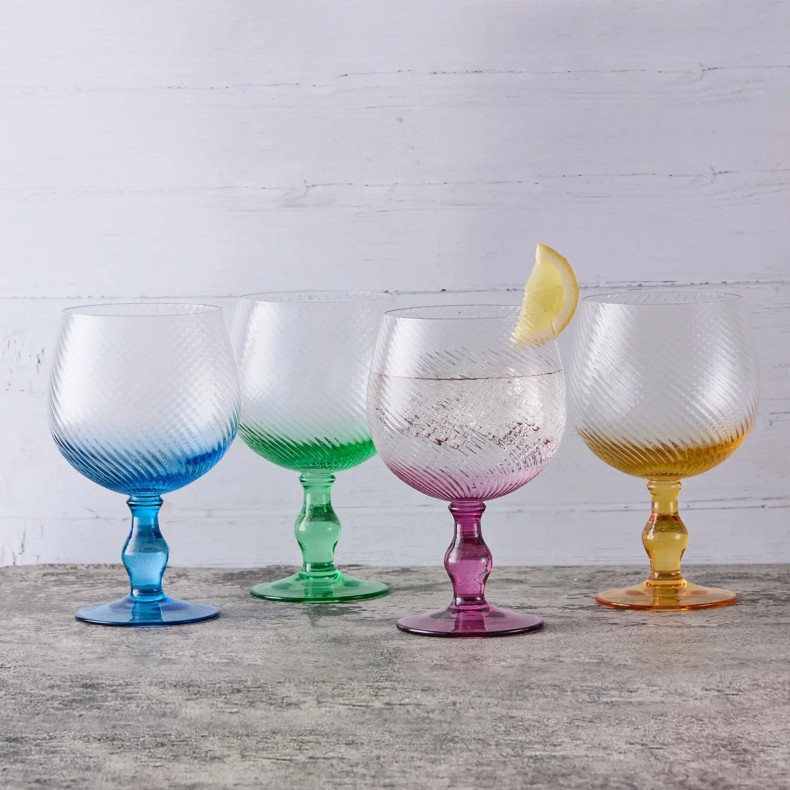 Anton Studio Designs Swirl Gin Glasses, Set of 4