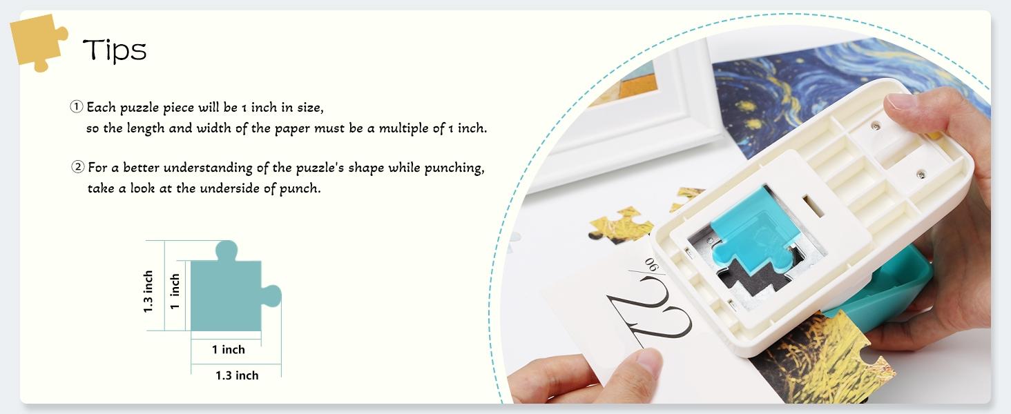 DIY Puzzle Punch Handheld Tool for Custom Photo Jigsaw Puzzle Making, Personalized Puzzle Cutter, Creative DIY Craft Making Tool for Customized Picture Puzzle Creation - YY