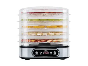 Rosewill Essential Food Dehydrator, 5 Stackable Trays with Adjustable 48H Timer and Temperature Control - Electric Food Preserver for Jerky, Fruits, Veggies, Meat & Dog Treats, Large capacity