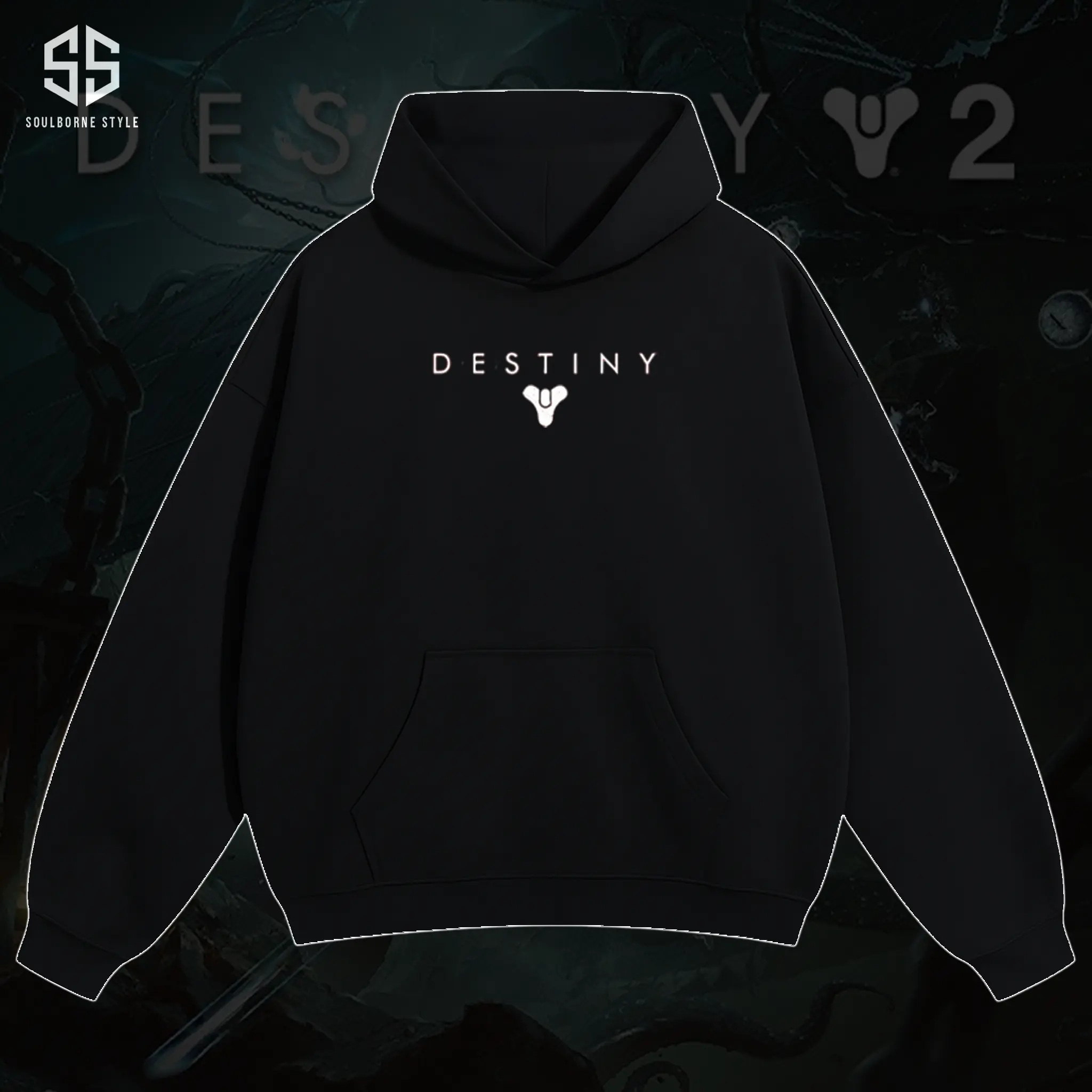 [Soulsborne Style] Vintage Destiny 2 Unisex Hoodie, Retro Guardian Gaming Graphic Tee, Sci-Fi Shooter Streetwear, MMO Gamer Apparel, Gift for Men & Women, Video Game Clothes, Boy Merch