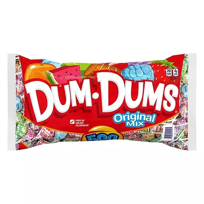 Dum Dums Lollipops – 500 Count Bulk Bag | Original Assorted Flavors