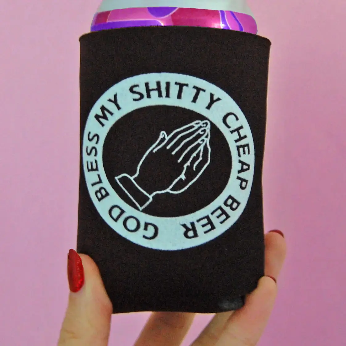 God Bless my Shitty Beer Koozie