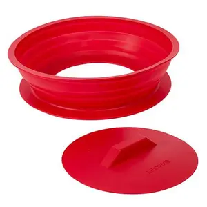 KitchenHQ Collapsible Silicone Splatter Guard with Pan Lid