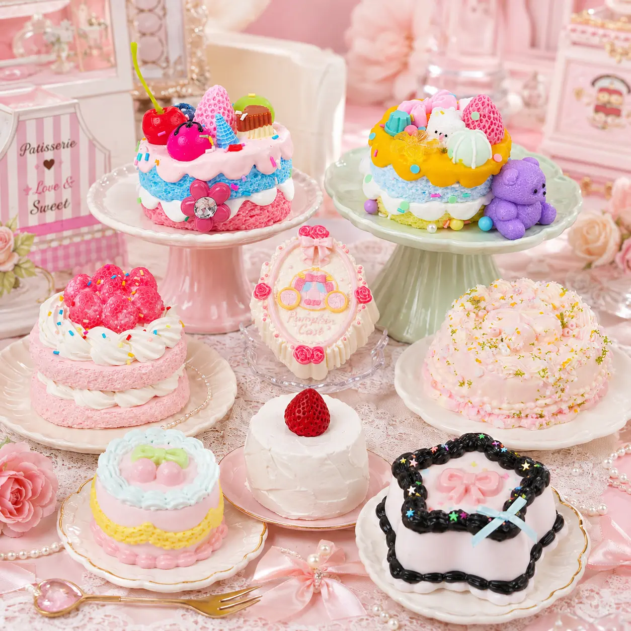 Pawtoto Fairy Wonderland Birthday Cake Series Fidget Squishy Toy - Handmade Squishy Stress Relief Toy