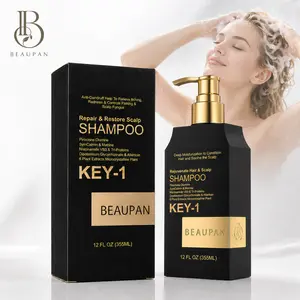 BEAUPAN KEY-1 Rejuvenate Scalp Shampoo 12oz for Flaky Scalp Balance Calm Itchy Head with Piroctone Olamine Matrine