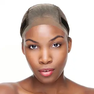 Lace Wig Grip Cap for Women 4x5 Transparent Lace Wig Caps Non Slip Wig Gripper for Keeping Wigs In Place Adjustable Wig Cap with Grip Headband Make Your Wigs Glue Free