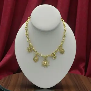 N69 Charm Necklace - Gold Plated 14k