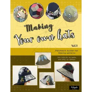 Making your own hats vol.5: Patchwork bucket hat sewing patterns size S/M/L/XL for children and adults Paperback – April 17, 2022