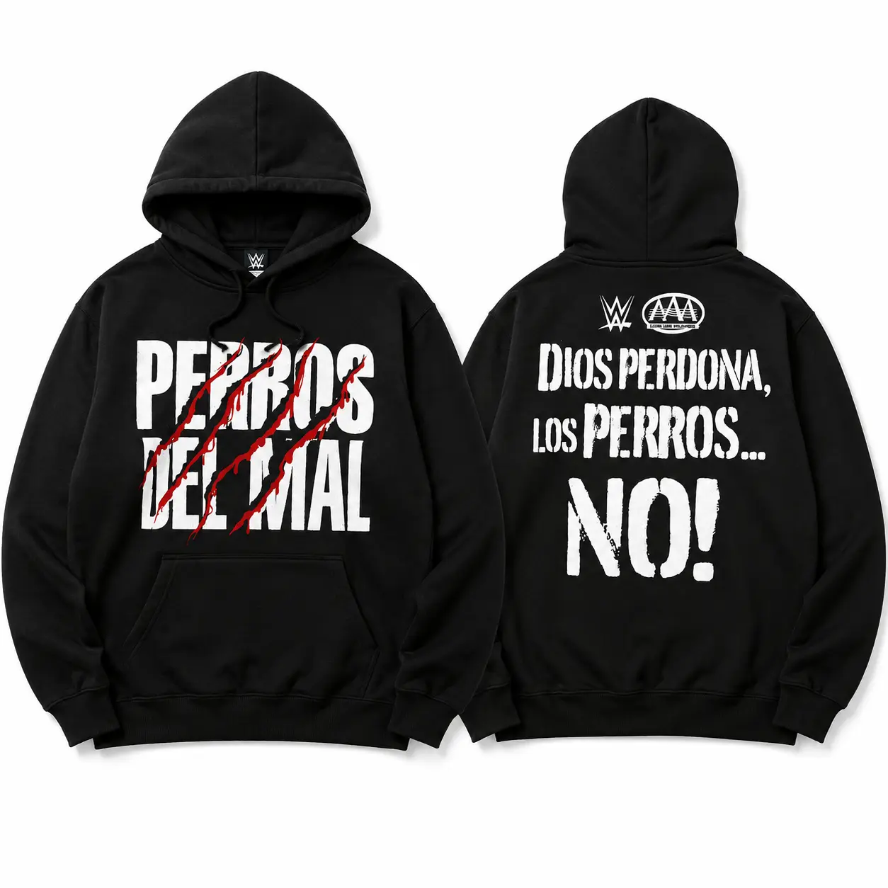 ? ? Los Perros del Mal AAA Faction Sweatshirt, Hoodie Black Wrestling Graphic Shirt, Retro Lucha Libre Fan Apparel, Unisex Wrestling Sweatshirt Gift