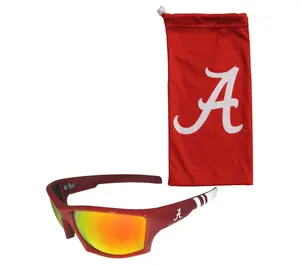 Siskiyou Sports College Edge Wrap Sunglass and Bag Set