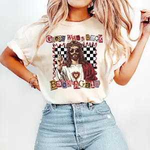 Funny Easter Jesus Shirt, Guess Who's Back Again Christian Tee