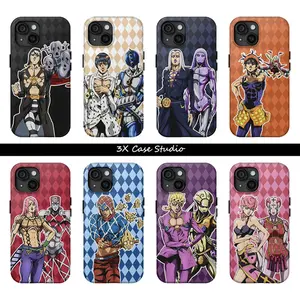 Hot Anime JOJO  2-IN-1 Phone Case For iPhone 17 16 15 14 13 12 Pro Max Plus Anti Fall Birthday And Holiday Gifts Case Cover