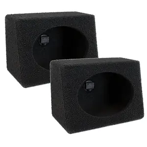 212 MAIN Q Power QBTW Unloaded Wedge Speaker Set, Durable Water-Resistant 6x9 in Audio Speaker Boxes with Screw-Down Design