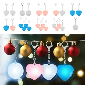 1/2/4Pcs Automatic Sensor Purse Lights, Heart Shaped LED Handbag Lamp with Touch Activation - Portable Clip-On Keychain Light for Women, Girls, Illuminates Bag Interior, Romantic Gift