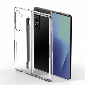 Transparent HD Protective Case for Samsung Galaxy Z Fold 7/fold 6 Smartphone with Pen Slot, Durable Phone Cover, Hard Protective Cover, Casing, Accessories, Stylish Design, Easy Access