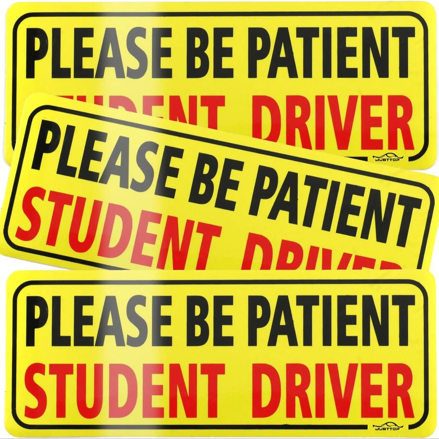 3 Piece Student Driver Magnet Car Set, Wait for Student Driver Safety Warning Universal Car Sticker, Reflective New Driver Bumper Decal, Automobile Decals, Magnetic Decals, Car Magnets And Decals, Automotive Decals ( and )