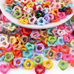 50 Acrylic Lace Wave Spacer Beads, Creative DIY Jewelry Making, Handmade Design, Fashion DIY Projects, Various Accessories