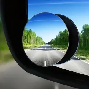 Blind Spot Mirror for Car, Truck, Trailer, 2 Counts Universal Convex Lens, Round Shape Adjustable Rearview Mirror Accessory for Enhanced Visibility and Safety, Car Side Mirror