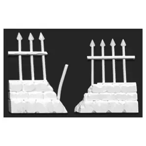 Reaper Miniatures REM77528 Bones - Graveyard Ruined Fences Miniatures - Set of 2