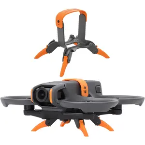 Avata 2 Landing Gear Foldable Quick Release Extension Leg for DJI Avata 2 Accessories, Height Extension Leg for DJI Avata 2 Drone (Orange)
