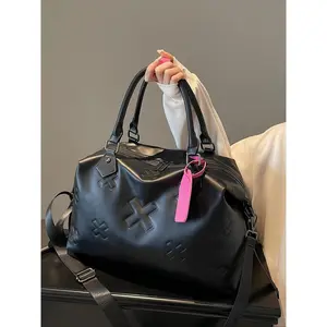 Fashion Embossed Handbag, Dry-Wet Separation, Multi-Purpose Women's Shoulder Gym Bag, Embellished Shoulder Bag, & Colors, Synthetic Leather Material