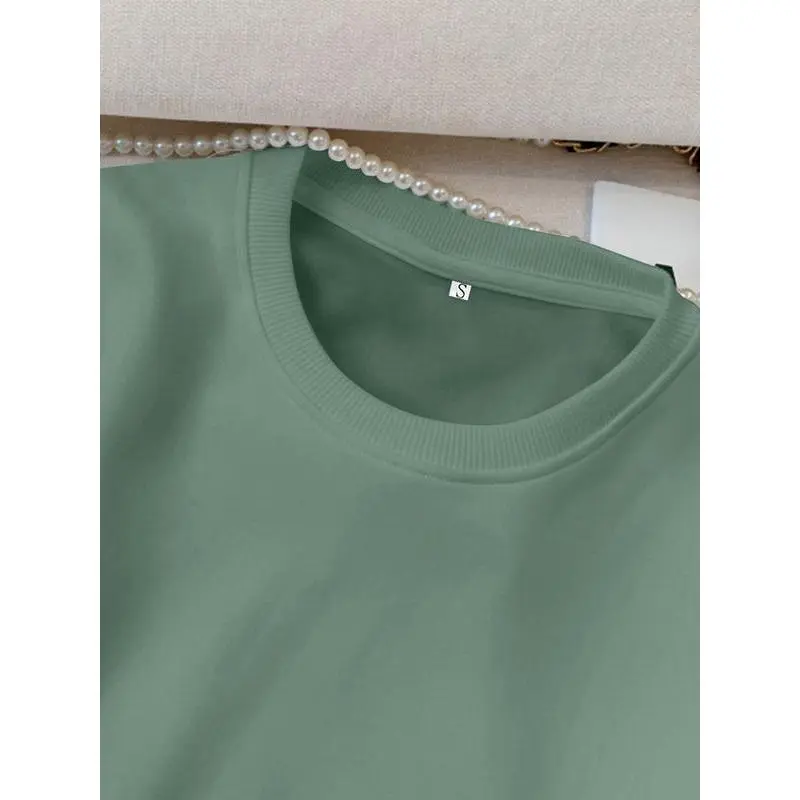 Women's Casual Mimi Heart Pattern Pullover Sweater, Soft Long Sleeve Round Neck Sweatshirt, Comfortable Daily Wear Women's Casual Mimi Heart Pattern Pullover Sweater, Soft Long Sleeve Round Neck Sweatshirt, Comfortable Daily Wear